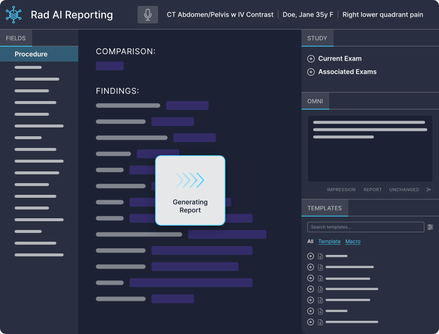 Rad AI Reporting